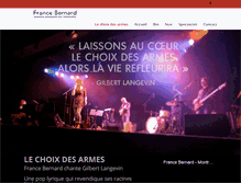 Tablet Screenshot of francebernard.com